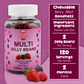 BeElevated Multivitamin Jelly Beans | Chewable Vitamins Gummies with Zinc for Kids - Immune Support Vitamin Supplements | Vegetarian Multivitamins Gummy Supplement for Childrens | 120 Berry Beans