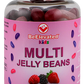 BeElevated Multivitamin Jelly Beans | Chewable Vitamins Gummies with Zinc for Kids - Immune Support Vitamin Supplements | Vegetarian Multivitamins Gummy Supplement for Childrens | 120 Berry Beans